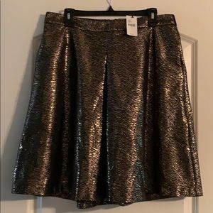 Lane Bryant Gold Metallic Skirt